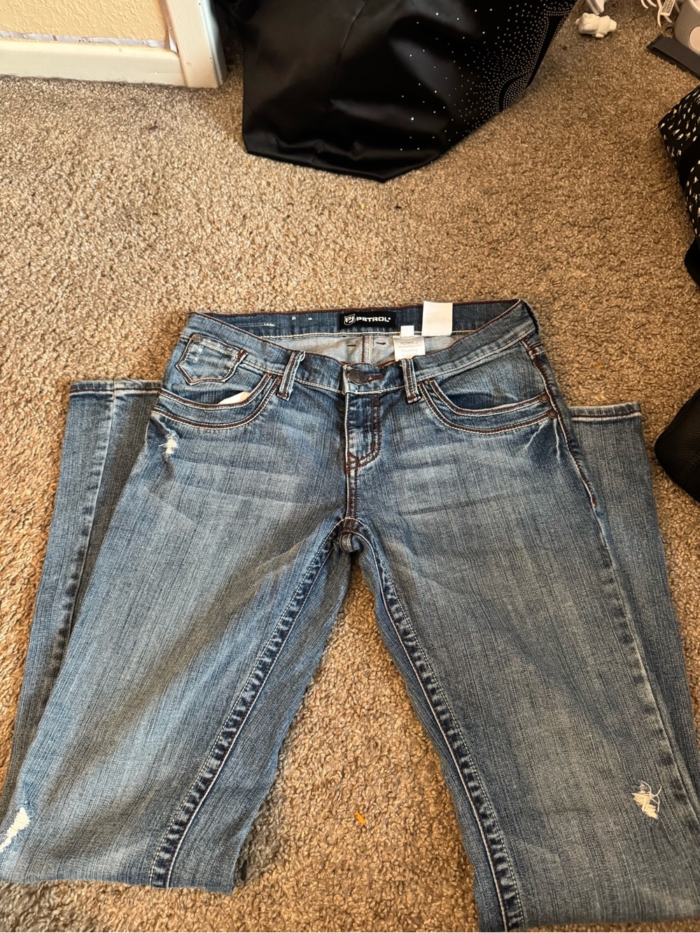Petrol Industries Light Blue Women's Wide Leg Jeans
